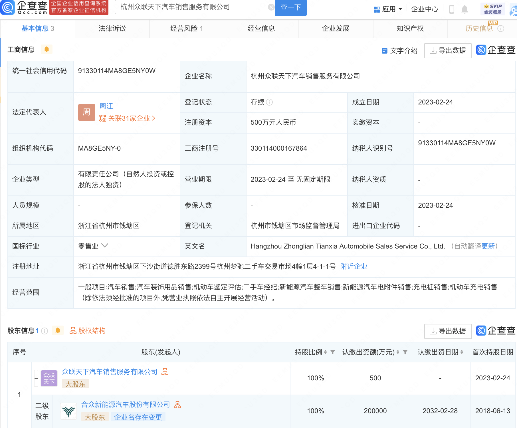 揭秘哪吒汽车股东名单
