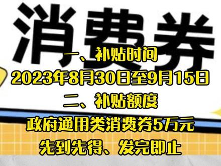 政府补贴消费券发放时间解析，何时能享受到这份福利？